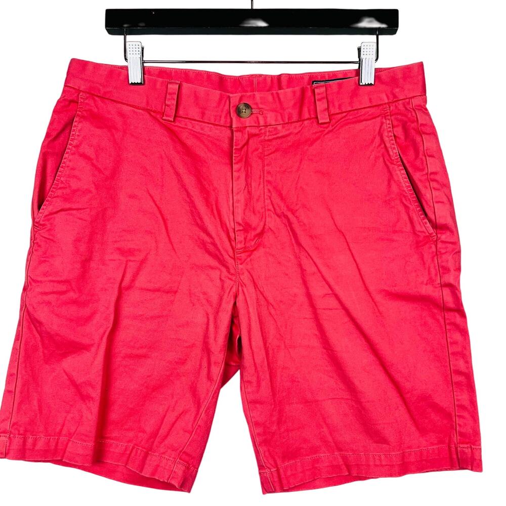 Vineyard Vines Flat Front Shorts Melon Bright - 33